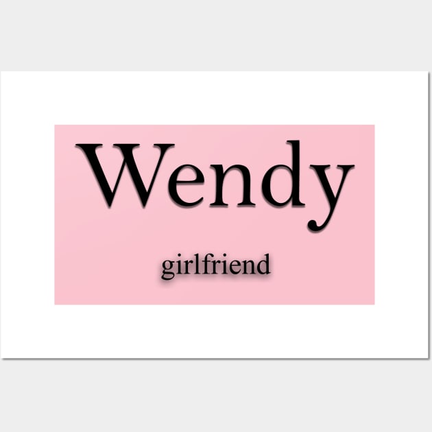 Wendy Name meaning Wall Art by Demonic cute cat